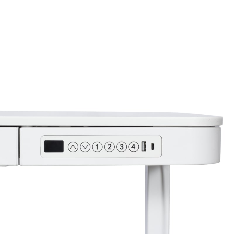 CR-118 E 140/60 Carmen Ергономично бюро с електрическо регулиране на височината бял